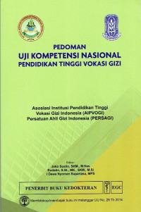 Pedoman Uji Kompetensi Nasional Pendidikan Tinggi Vokasi Gizi